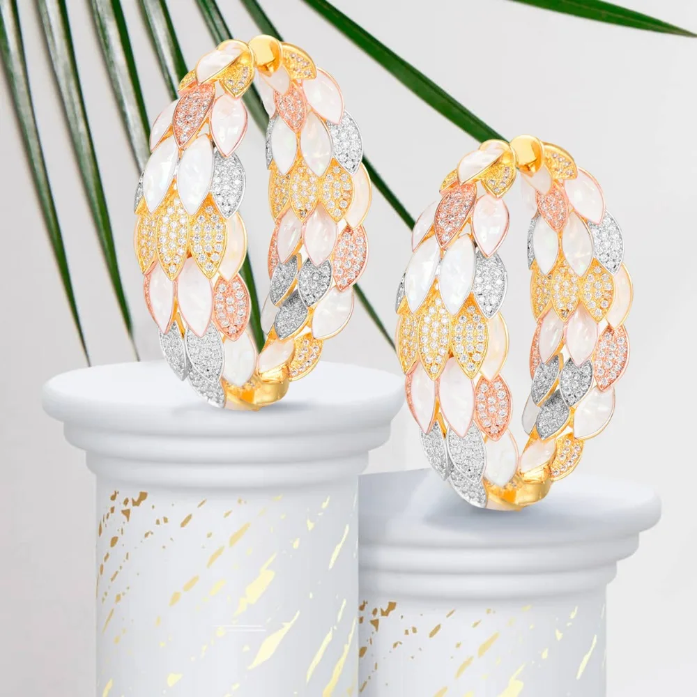 GODKI Luxury Peacock Abalone Shell Statement Big Hoop Earrings For Women Wedding Cubic Zircon DUBAI Bridal Circle Hoop Earring
GODKI Luxury Peacock Abalone Shell Statement Big Hoop Earrings For Women Wedding Cubic Zircon DUBAI Bridal Circle Hoop Earring