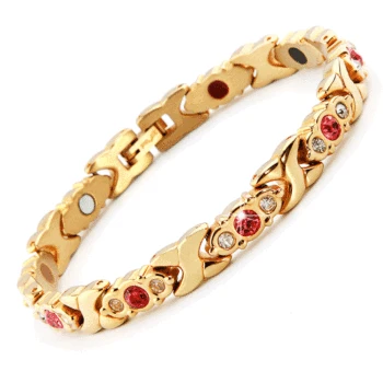 New 316L Stainless Steel Magnetic Therapy Improve blood circulation Exquisite white zircon fashion ladies sports health bracelet
New 316L Stainless Steel Magnetic Therapy Improve blood circulation Exquisite white zircon fashion ladies sports health bracelet