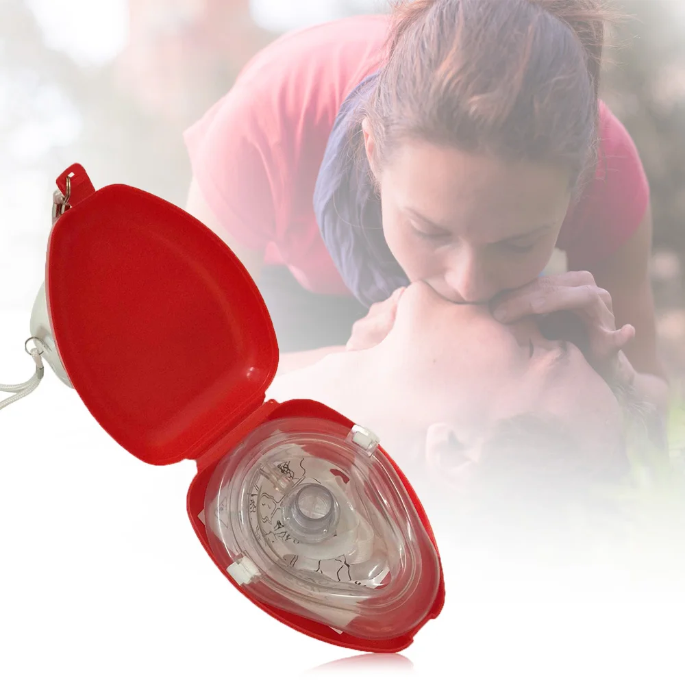 

FDA Approved Silicone CPR Emergency Respirator Mask First Aid Rescuers Artificial Respiration Mask Medical Products