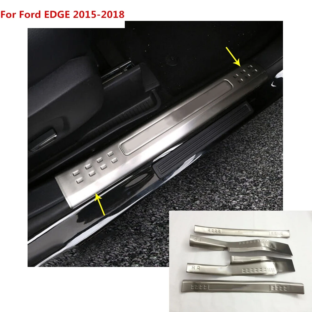 For Ford EDGE 2015 2016 2017 2018 car styling Stainless Steel pedal Door sill scuff plate inner Built threshold molding 4pcs
For Ford EDGE 2015 2016 2017 2018 car styling Stainless Steel pedal Door sill scuff plate inner Built threshold molding 4pcs