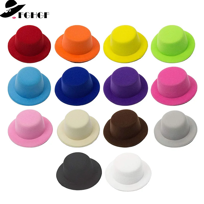 Mini Top Hat Party Church DIY Making Craft Fascinator Alligator Clips A007