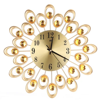 Large Crystal Round Wall Clock Luxury Wrought Iron Non-Ticking Silent Quartz Movement Wall Clock For Office Living Room Bedroom
Large Crystal Round Wall Clock Luxury Wrought Iron Non-Ticking Silent Quartz Movement Wall Clock For Office Living Room Bedroom