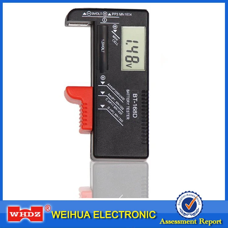 

WHDZ BT-168D High Quality Universal Digital Display Battery Capacity Tester 1.5V/9V