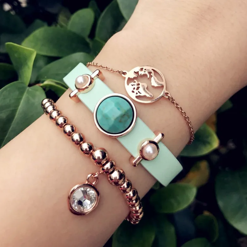 Somsoar Jewelry Leather Wrap Charm Bracelet with Rose Gold map chain bracelet bead bracelet bangle for women fashion jewelry
Somsoar Jewelry Leather Wrap Charm Bracelet with Rose Gold map chain bracelet bead bracelet bangle for women fashion jewelry