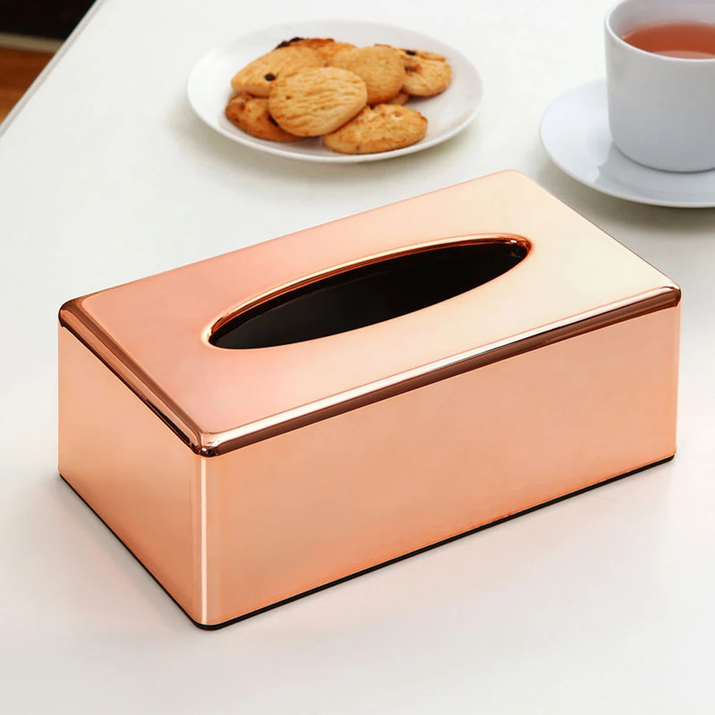 1 PC Durable ABS Plating Tissue Box Household Tissue Box Creative Tray Cleaning Storage Box For Home Office(Rose Gold)
1 PC Durable ABS Plating Tissue Box Household Tissue Box Creative Tray Cleaning Storage Box For Home Office(Rose Gold)