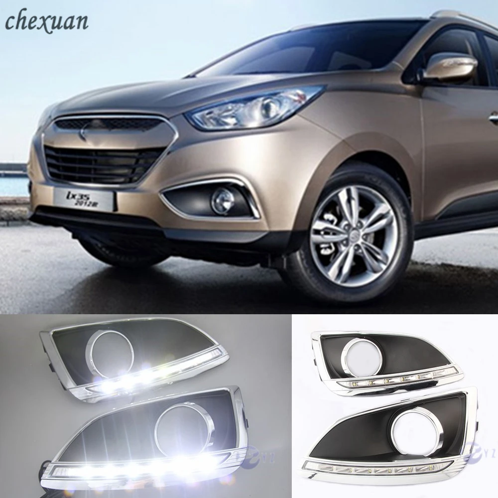CSCSNL 1 set LED DRL Daytime Running Lights Daylight Fog Lamp Cover with Turn Signal For Hyundai IX35 2009 2010 2011 2012 2013
CSCSNL 1 set LED DRL Daytime Running Lights Daylight Fog Lamp Cover with Turn Signal For Hyundai IX35 2009 2010 2011 2012 2013