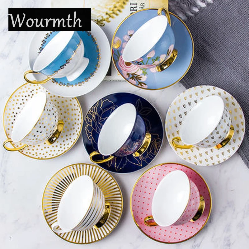 Wourmth Bone Porcelain Afternoon Tea Cup And Saucer Set Ceramic Coffee Cup With saucer Stainless Spoon 220ml Home Drinkware
Wourmth Bone Porcelain Afternoon Tea Cup And Saucer Set Ceramic Coffee Cup With saucer Stainless Spoon 220ml Home Drinkware