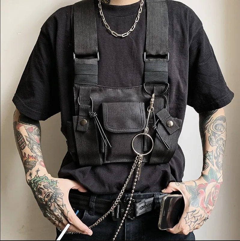 

2019 new hip-hop kanye west ins hot Chest Rig Military tactical chest bag Functional package trendsetter prechest bag