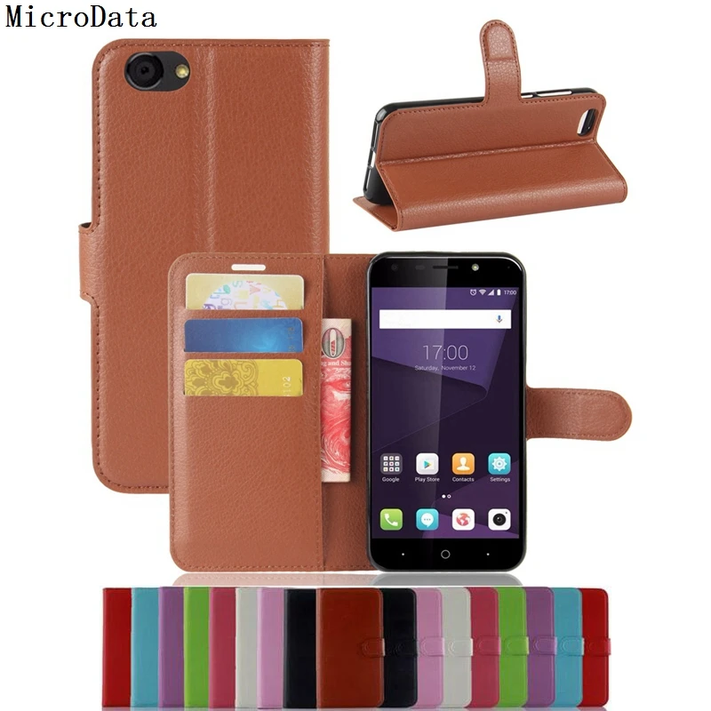 Роскошный флип чехол из искусственной кожи MicroData для zte Blade A6 Lite A 6 A0622 кожаный