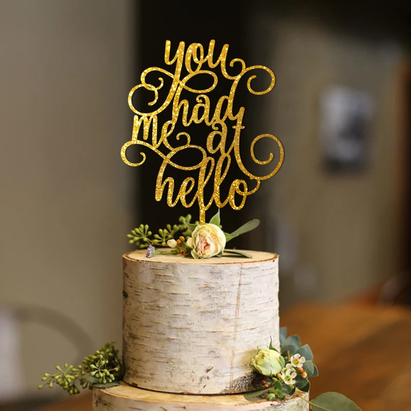 You Had Me At Hello Anniversary Cake Topper , Wedding Cake Topper, Engagement Cake Topper, Wedding Decoration
You Had Me At Hello Anniversary Cake Topper , Wedding Cake Topper, Engagement Cake Topper, Wedding Decoration