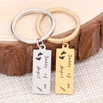 "Daddy Of An Angel"Engraved Key Chain Hand Stamped For Baby Loss Infant Loss Memorial Jewelry Key Fob Charm Bag Pendant
"Daddy Of An Angel"Engraved Key Chain Hand Stamped For Baby Loss Infant Loss Memorial Jewelry Key Fob Charm Bag Pendant