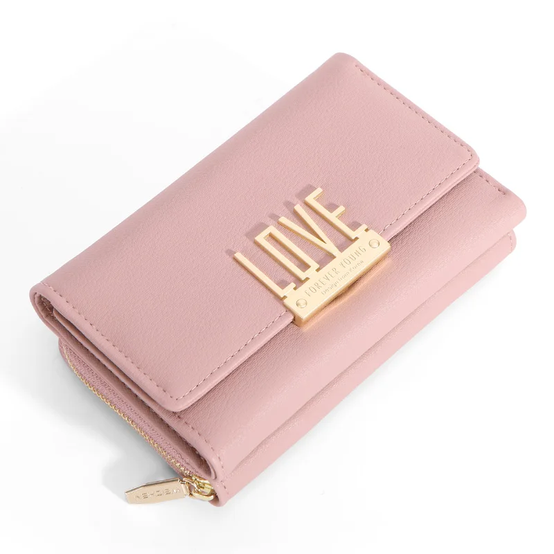 WEICHEN FOREVER YOUNG Brand Design Wallets Women Short Coin Purse Female Card Holder Multi-function tri-fold zipper wallet
WEICHEN FOREVER YOUNG Brand Design Wallets Women Short Coin Purse Female Card Holder Multi-function tri-fold zipper wallet