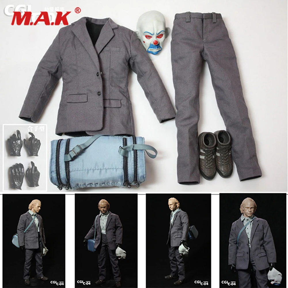 1/6 Scale Man Figure Clothes Accessory Set J Bank Robber Clown Joker Cloth Suits with Mask & Handbag for 12'' Action Figure Body
1/6 Scale Man Figure Clothes Accessory Set J Bank Robber Clown Joker Cloth Suits with Mask & Handbag for 12'' Action Figure Body