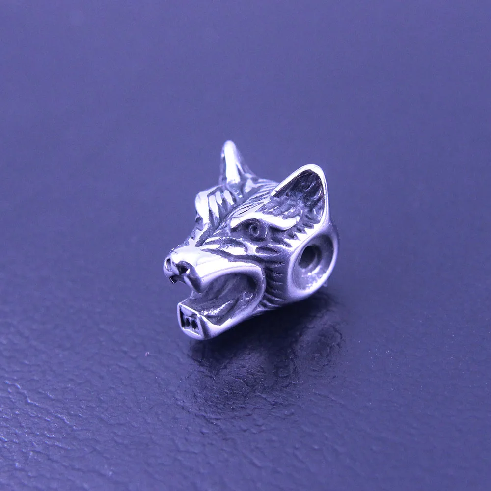 2mm Small Hole 316l Stainless Steel Vintage Wolf Head Beads Charms For Charm Bracelet DIY Jewelry Making
2mm Small Hole 316l Stainless Steel Vintage Wolf Head Beads Charms For Charm Bracelet DIY Jewelry Making