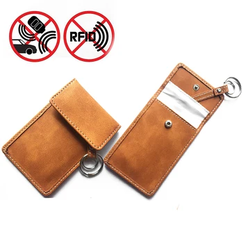 12.5*8cm Genuine Leather Anti-Theft Key Bag RFID Signal Blocking Cover Pouch Case Card Slot Lightweight High Quality
12.5*8cm Genuine Leather Anti-Theft Key Bag RFID Signal Blocking Cover Pouch Case Card Slot Lightweight High Quality