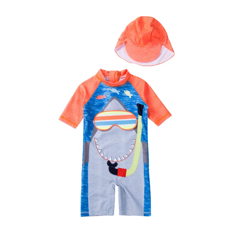 Фото Pudcoco/цельнокроеные костюмы для малышей детский солнцезащитный купальный костюм
