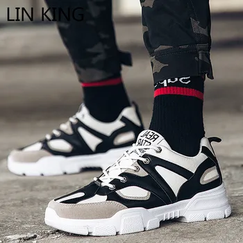 LIN KING Leisure Lace Up Men's Casual Ankle Shoes Comfortable Lace Up Man Outdoor Tenis Sneakers Non Slip Walking Shoes For Male
LIN KING Leisure Lace Up Men's Casual Ankle Shoes Comfortable Lace Up Man Outdoor Tenis Sneakers Non Slip Walking Shoes For Male