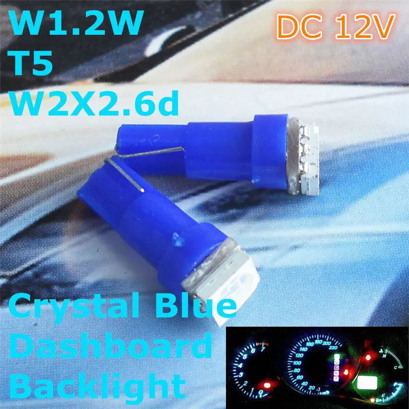 12V LED Crystal Blue Color Car Bulb Lamp T5(1*5050 SMD Lamp)for W1.2W W2.3W W2X2.6d Dashboard Ashtray Signal Light
12V LED Crystal Blue Color Car Bulb Lamp T5(1*5050 SMD Lamp)for W1.2W W2.3W W2X2.6d Dashboard Ashtray Signal Light