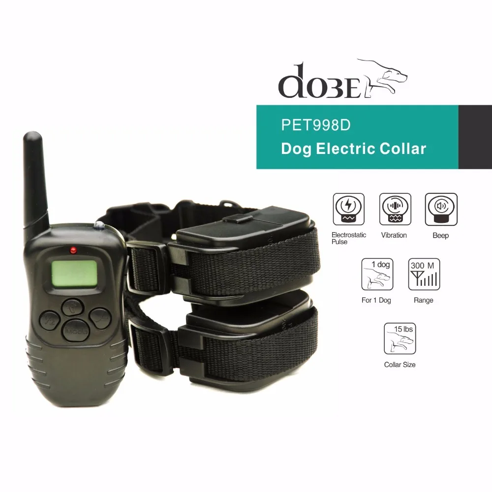 Remote Pet Training Collar with LCD Electonic Dog Collars for Small Dogs, 4 Modes Dog Electric Shock Collar Up To 300 Range
Remote Pet Training Collar with LCD Electonic Dog Collars for Small Dogs, 4 Modes Dog Electric Shock Collar Up To 300 Range