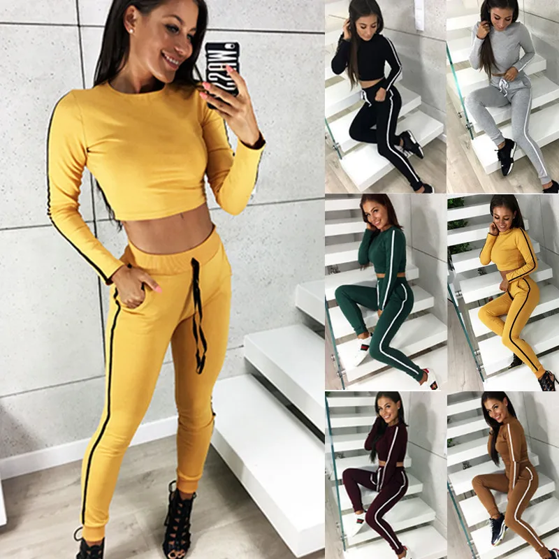Two Piece Set Autumn Winter Slim Women's Sets Short Paragraph Navel Long Sleeve Casual Suit Sportswear Clothing for Women Sets
Two Piece Set Autumn Winter Slim Women's Sets Short Paragraph Navel Long Sleeve Casual Suit Sportswear Clothing for Women Sets