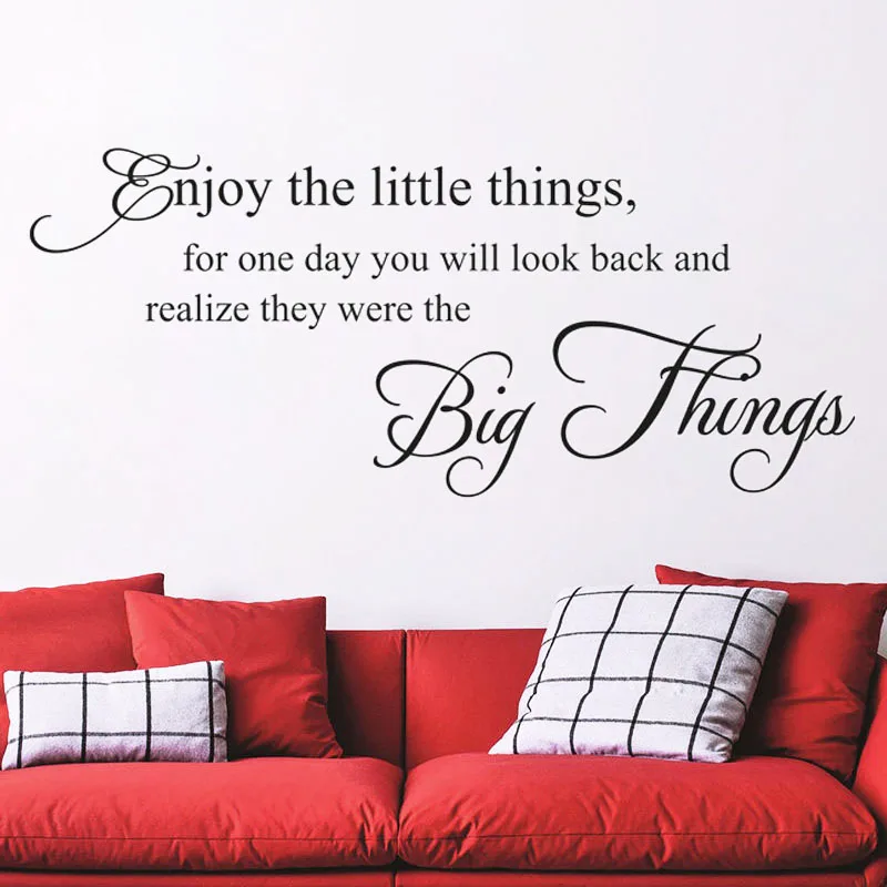 Enjoy The Little Things Encouraging Wall Sticker Beautiful Words Wall Decals Home Decor Living Room Bedroom Decoration
Enjoy The Little Things Encouraging Wall Sticker Beautiful Words Wall Decals Home Decor Living Room Bedroom Decoration