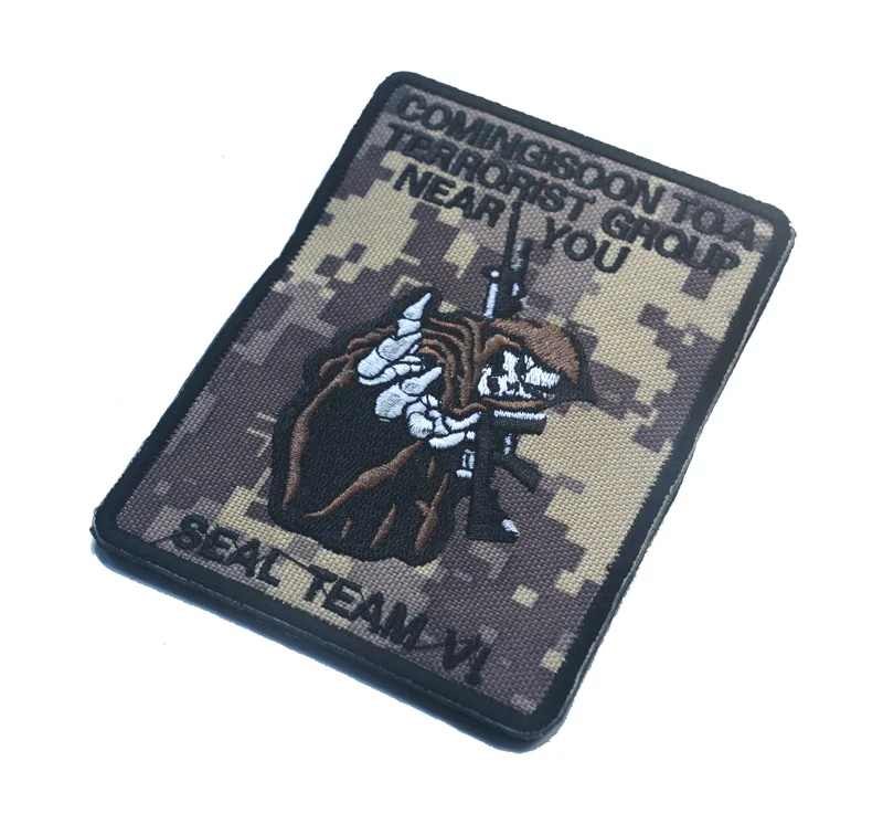 CUSTOM seal team VI death to the taliban skull camo acu patche hook biker motorcycle Patches tactical military for vest coat
CUSTOM seal team VI death to the taliban skull camo acu patche hook biker motorcycle Patches tactical military for vest coat
