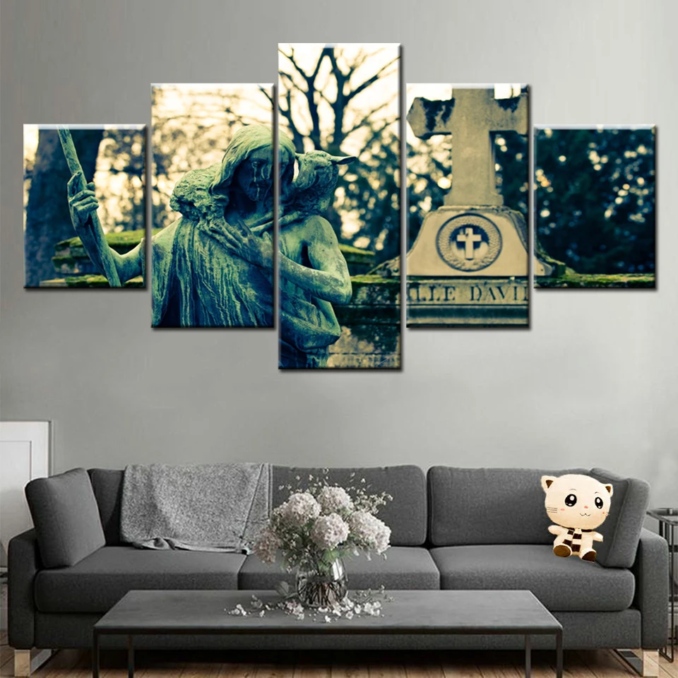 Canvas 5 Pieces Religious Christian God Jesus Christ Redeemer Picture Poster Modern Painting Living Room Wall Decoration Art
Canvas 5 Pieces Religious Christian God Jesus Christ Redeemer Picture Poster Modern Painting Living Room Wall Decoration Art