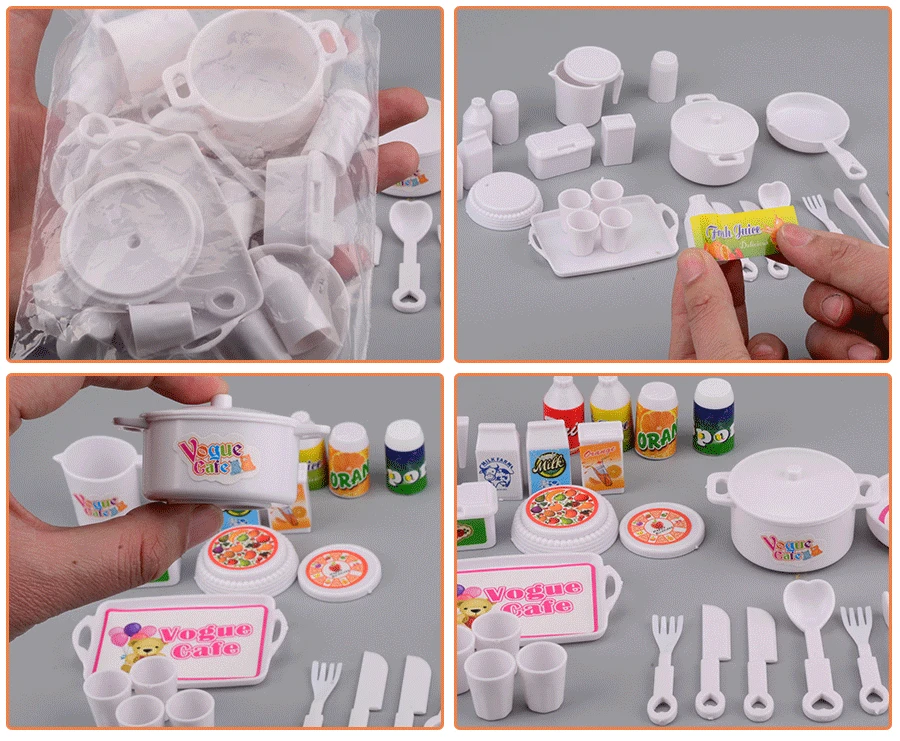 barbie doll and kitchen