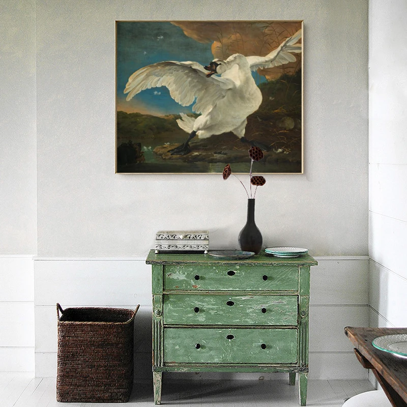 Famous Painting The Threatened Swan by Jan Asselijn Posters and Prints Wall Art Pictures for Living Room Decoration No Frame
Famous Painting The Threatened Swan by Jan Asselijn Posters and Prints Wall Art Pictures for Living Room Decoration No Frame