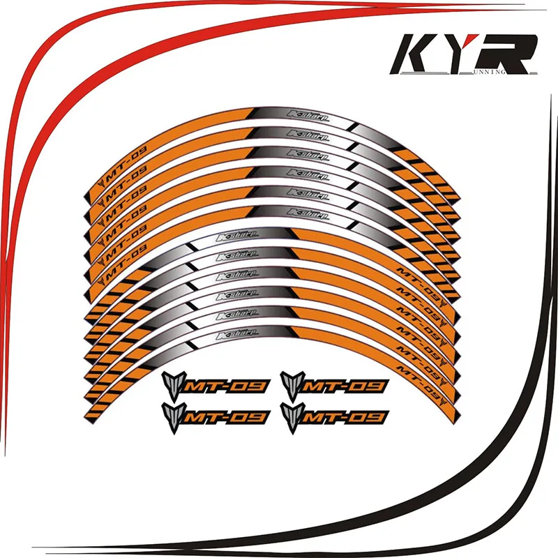 KYRUNNING 9 color for YAMAHA MT-09 motorcycle wheel decals Reflective stickers rim stripes MT 09 motorbike mt09
KYRUNNING 9 color for YAMAHA MT-09 motorcycle wheel decals Reflective stickers rim stripes MT 09 motorbike mt09