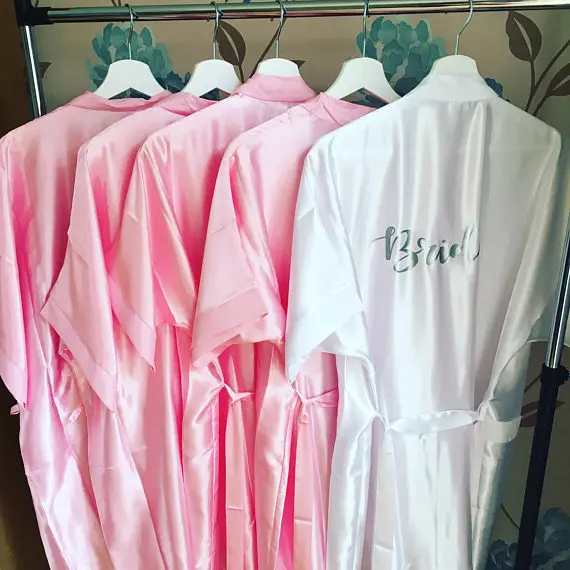 personalize gold Wedding bride Bridesmaid satin silk pajamas robes Bachelorette Lingerie kimonos gowns gifts party favors
personalize gold Wedding bride Bridesmaid satin silk pajamas robes Bachelorette Lingerie kimonos gowns gifts party favors