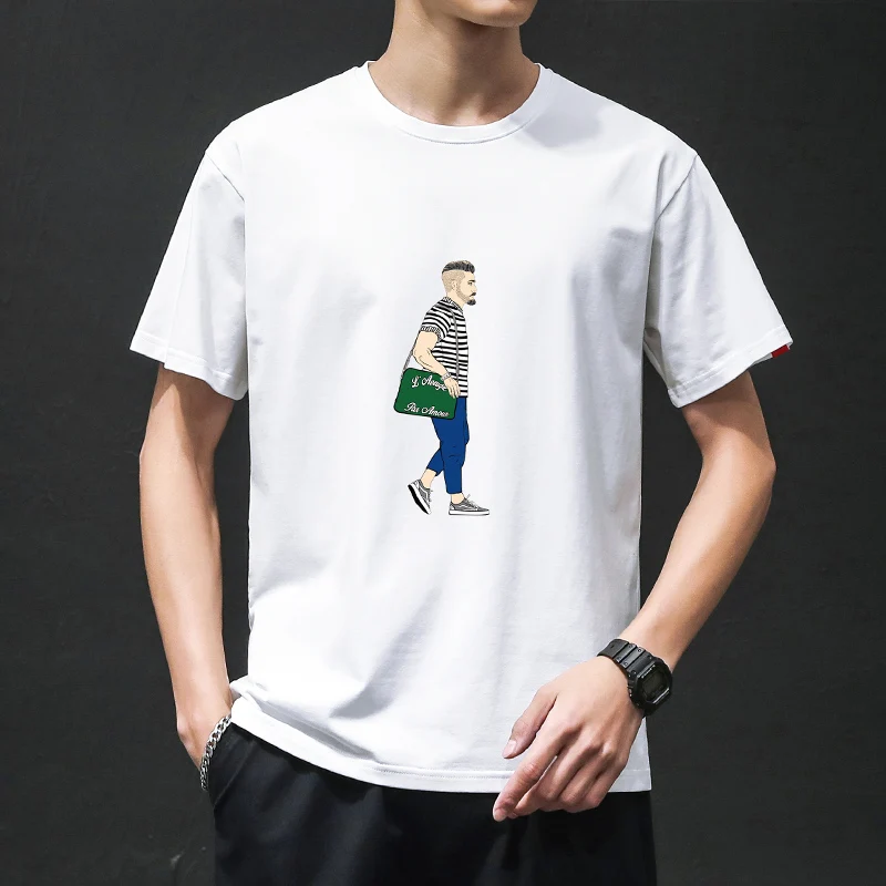 6 Color Male T-Shirt Creative Printing Men's T-Shirts O-Neck Summer Casual M-3XL Man's Short-Sleeved T-Shirt
6 Color Male T-Shirt Creative Printing Men's T-Shirts O-Neck Summer Casual M-3XL Man's Short-Sleeved T-Shirt