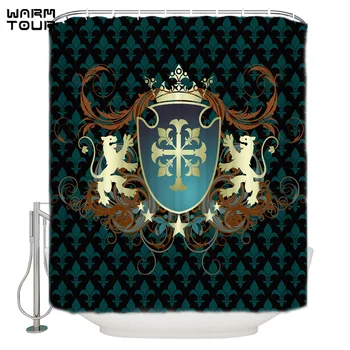 Lion Shield Extra Long Fabric Bath Shower Curtains Bathroom Decor Sets with Hooks
Lion Shield Extra Long Fabric Bath Shower Curtains Bathroom Decor Sets with Hooks