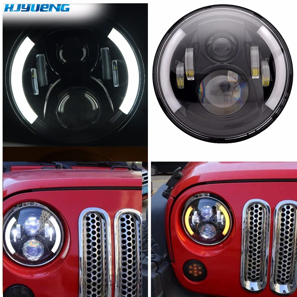 HJYUENG 60w for Lada Niva 4x4 7'' Led Headlights with Led Car Canbus Led Chip Hi-Lo Led Driving Light for Off-road UAZ LADA
HJYUENG 60w for Lada Niva 4x4 7'' Led Headlights with Led Car Canbus Led Chip Hi-Lo Led Driving Light for Off-road UAZ LADA