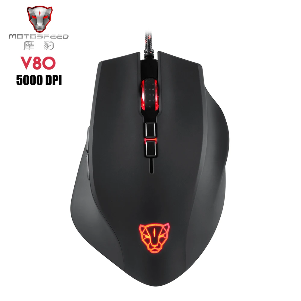 Original Motospeed V80 Wired Gaming Mouse USB with Backlight 5000DPI Optical Computer Mouse Gamer PK V30
Original Motospeed V80 Wired Gaming Mouse USB with Backlight 5000DPI Optical Computer Mouse Gamer PK V30