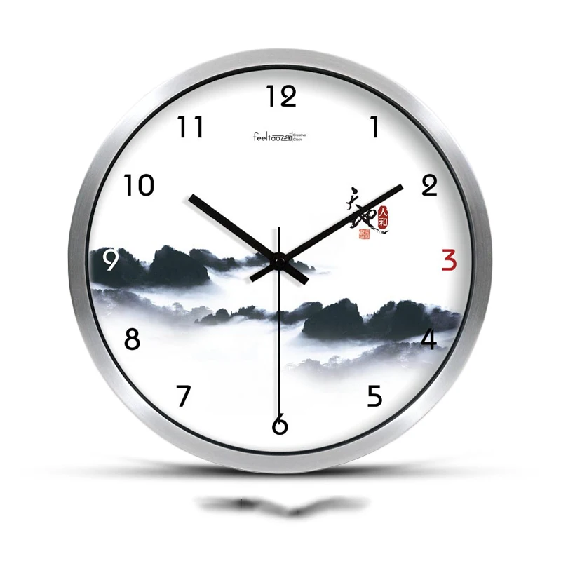 10/12/14 Inch Chinese Style Hanging Clock Ink Landscape Pattern Vintage Circular Wall Watch for Bedroom Decor Metal Mute Clocks
10/12/14 Inch Chinese Style Hanging Clock Ink Landscape Pattern Vintage Circular Wall Watch for Bedroom Decor Metal Mute Clocks