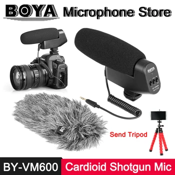 BOYA BY-VM600 Cardioid Directional Shotgun Condenser Microphone for Canon Sony Nikon Pentax Panasonic DLSR Camera Video Mic Fur
BOYA BY-VM600 Cardioid Directional Shotgun Condenser Microphone for Canon Sony Nikon Pentax Panasonic DLSR Camera Video Mic Fur
