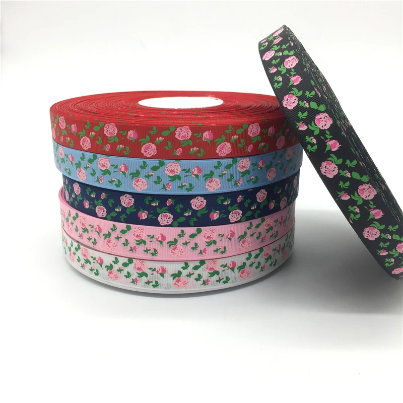 6 colors 3/4"(20mm) 5 yards Printed Flower Grosgrain Ribbon For Belt Gift Packing Wedding Decoration Christmas Supplies 02
6 colors 3/4"(20mm) 5 yards Printed Flower Grosgrain Ribbon For Belt Gift Packing Wedding Decoration Christmas Supplies 02