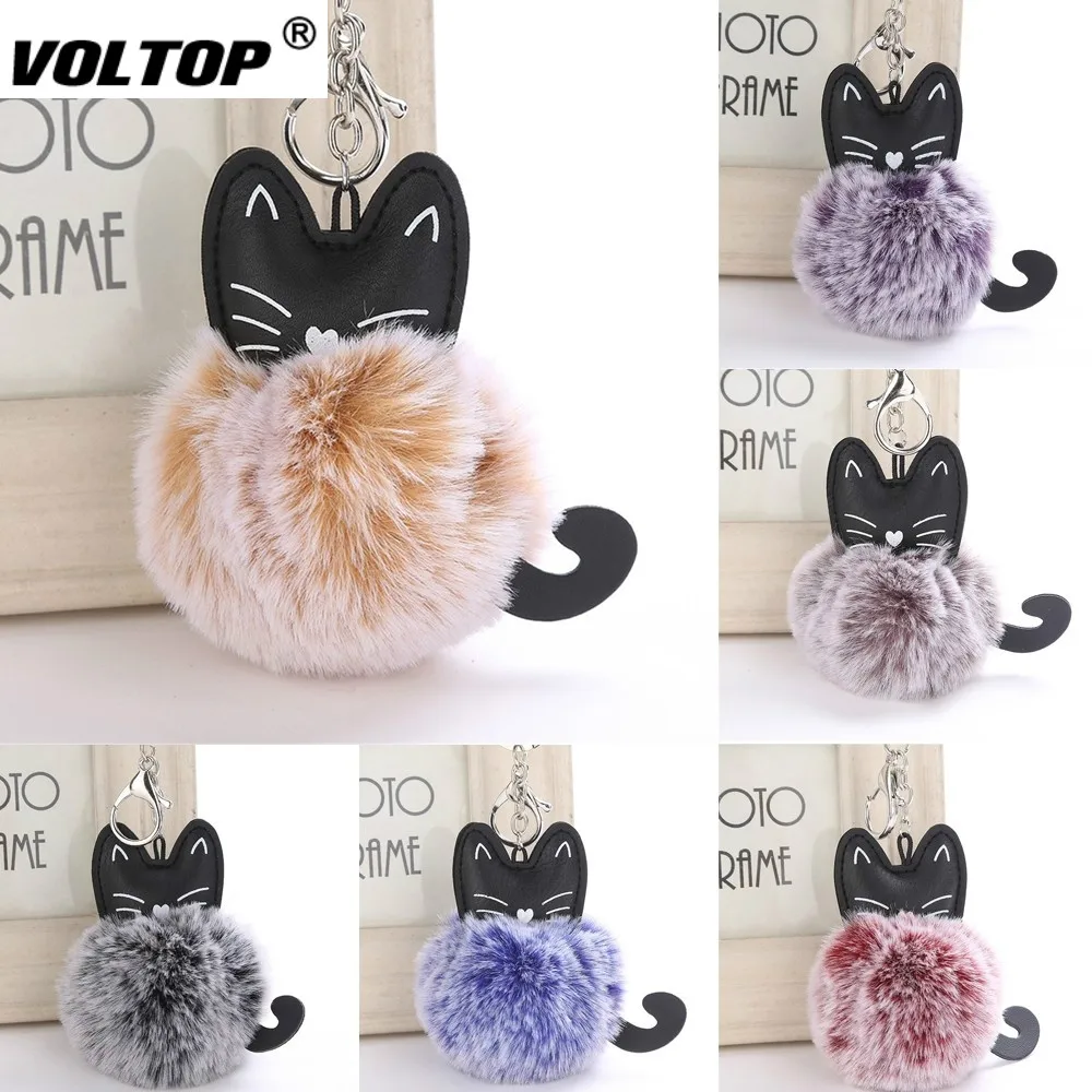 Cute Cat Car Decoration Keychain Accessories for Girl Pendant Hanging Key Ring Pompoms Key Chains for Gift 8CM
Cute Cat Car Decoration Keychain Accessories for Girl Pendant Hanging Key Ring Pompoms Key Chains for Gift 8CM