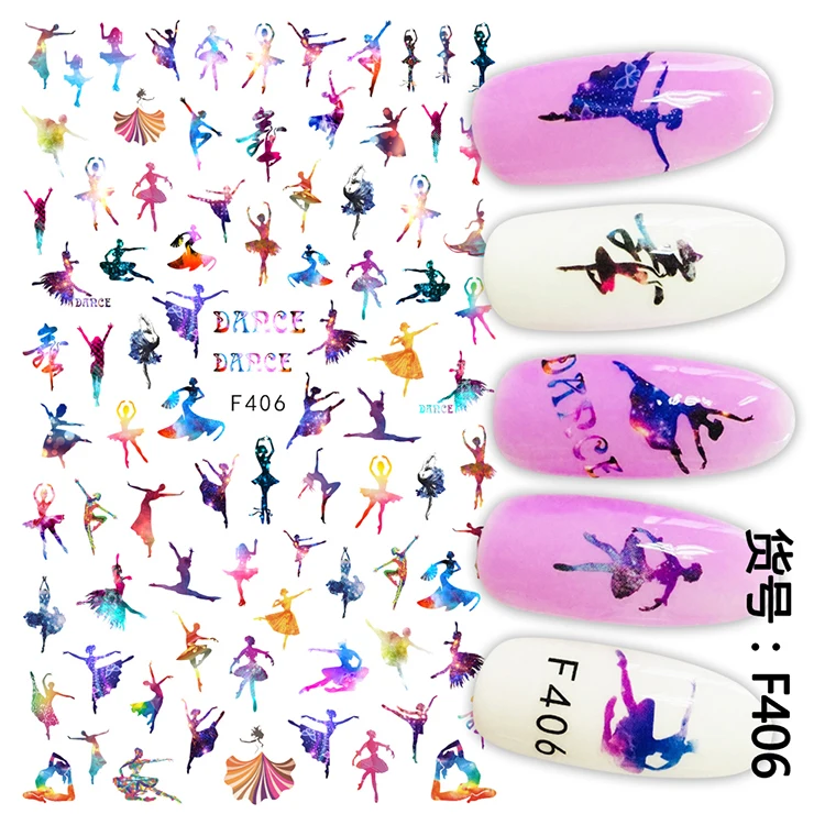 1pcs Nail Art 3D Stickers Nail Decoration Nail Decals Tips Ballet Gradient Rainbow Color Dancing Nail Accessories
1pcs Nail Art 3D Stickers Nail Decoration Nail Decals Tips Ballet Gradient Rainbow Color Dancing Nail Accessories