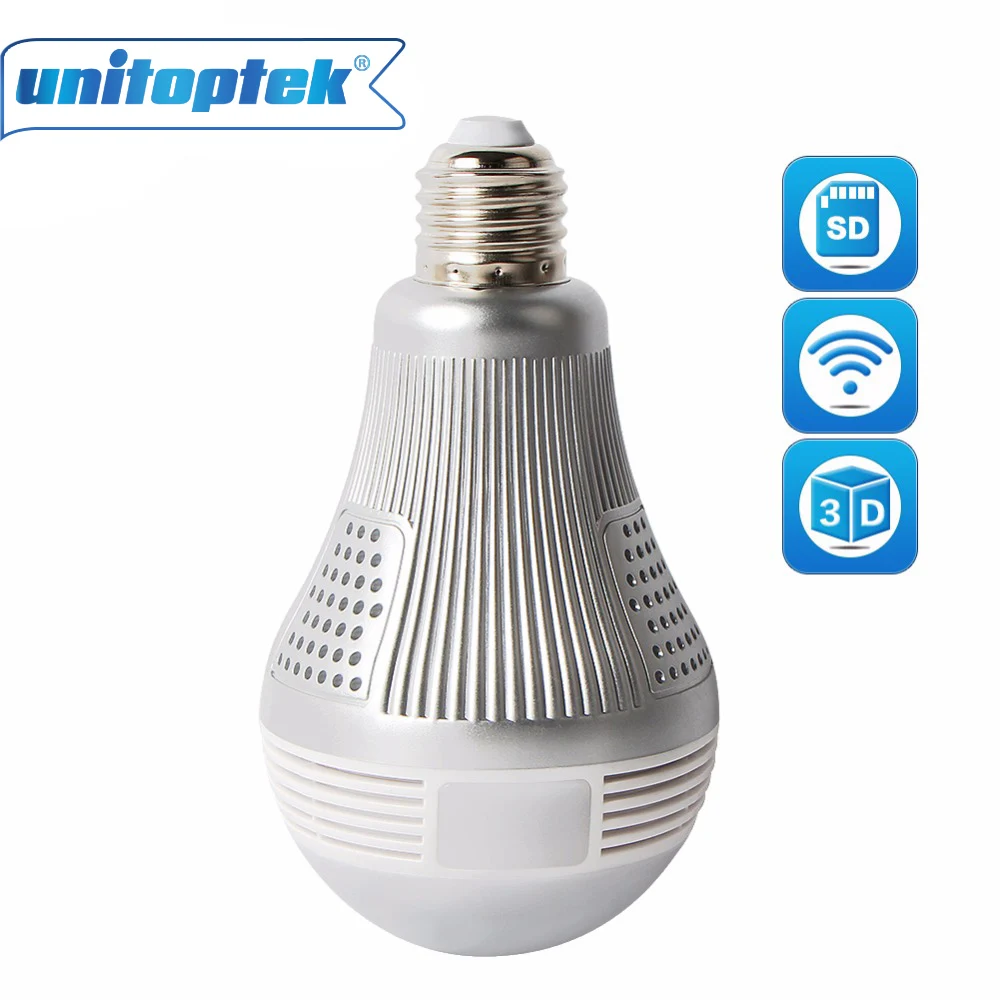 Wireless IP 3D VR HD 3MP 5MP Camera WIFI Bulb Light FishEye Panoramic Surveillance 180/360 Degree CCTV Home Security Cameras
Wireless IP 3D VR HD 3MP 5MP Camera WIFI Bulb Light FishEye Panoramic Surveillance 180/360 Degree CCTV Home Security Cameras