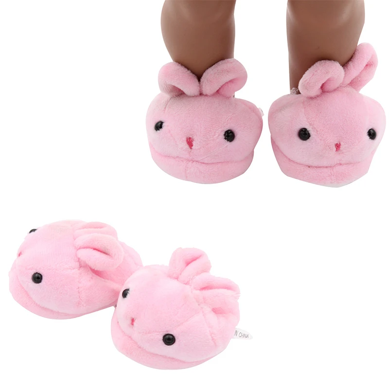 6.8cm Rabbit plush slippers Fits 18 inch Doll 43CM born Dolls Reborn Baby Doll shoes for American doll boots toy
6.8cm Rabbit plush slippers Fits 18 inch Doll 43CM born Dolls Reborn Baby Doll shoes for American doll boots toy