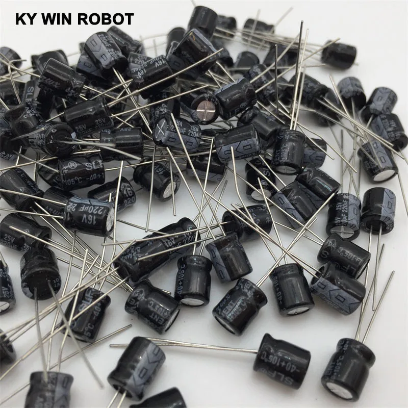 free shipping 50pcs Aluminum electrolytic capacitor 220uF 25V 6*7 Electrolytic capacitor
free shipping 50pcs Aluminum electrolytic capacitor 220uF 25V 6*7 Electrolytic capacitor
