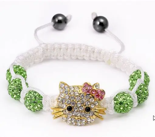 Free shipping! High Quality Micro Pave Green OWKW Beads pink Bangles Bracelet jewelry crystal
Free shipping! High Quality Micro Pave Green OWKW Beads pink Bangles Bracelet jewelry crystal