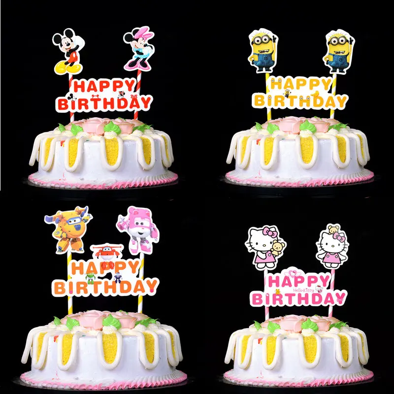 1set Mickey Minnie Mouse Minions cat pig Cake Flags Happy Birthday Cupcake Topper Flags Baby Kids Birthday Party Cake Decoration
1set Mickey Minnie Mouse Minions cat pig Cake Flags Happy Birthday Cupcake Topper Flags Baby Kids Birthday Party Cake Decoration