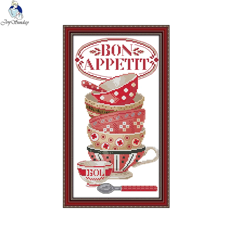 Joy Sunday Coffee cup 2 Counted Cross Stitch kits DIY 14CT and11CT For Embroidery Home Decor Needlework Cross-stitching 
Joy Sunday Coffee cup 2 Counted Cross Stitch kits DIY 14CT and11CT For Embroidery Home Decor Needlework Cross-stitching