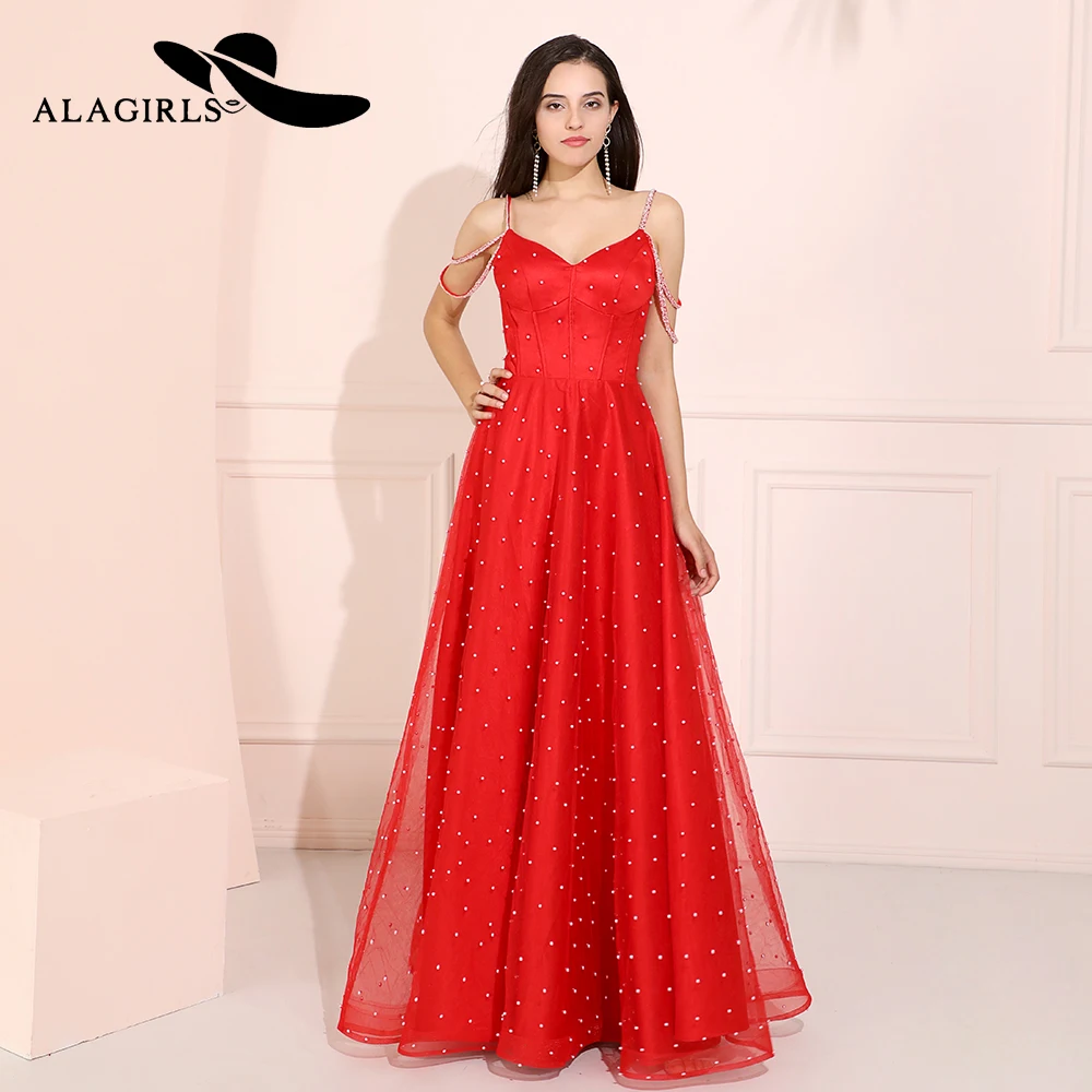 Alagirls A Line Pearl Prom Dresses V Neck Spaghetti Evening Dress Vestido de fiesta Formal Party Dress Vestido de noche
Alagirls A Line Pearl Prom Dresses V Neck Spaghetti Evening Dress Vestido de fiesta Formal Party Dress Vestido de noche