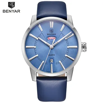 Benyar Business Quartz Watches Men Luxury Brand Waterproof Men Leather Wrist Watch Clock Male Blue Black Relogio Masculino Saat
Benyar Business Quartz Watches Men Luxury Brand Waterproof Men Leather Wrist Watch Clock Male Blue Black Relogio Masculino Saat