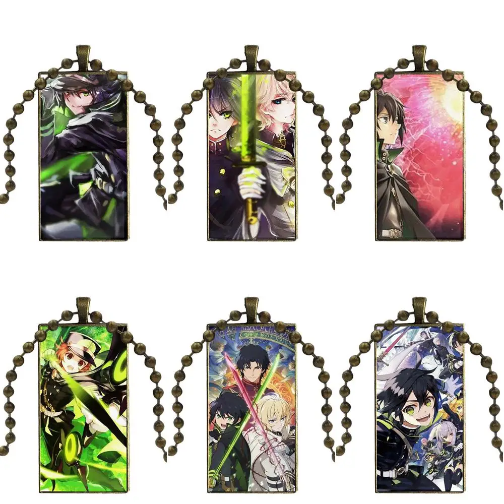 Japan Anime Seraph Of The End For Women Jewellery Bronze Color Glass Cabochon With Rectangle Shaped Pendant Choker Necklace
Japan Anime Seraph Of The End For Women Jewellery Bronze Color Glass Cabochon With Rectangle Shaped Pendant Choker Necklace