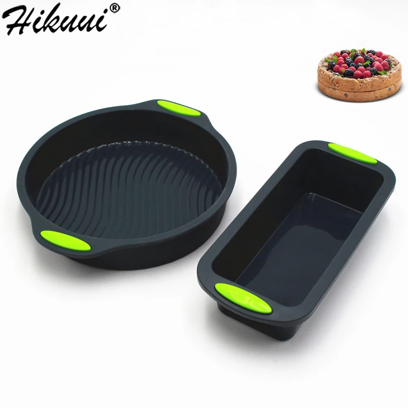 Silicone Mold 9 Inch Baking Tools 2pcs Non-Stick Cake Mould And Bread Mold Kitchen Tool Dessert Cake Bake Ware
Silicone Mold 9 Inch Baking Tools 2pcs Non-Stick Cake Mould And Bread Mold Kitchen Tool Dessert Cake Bake Ware